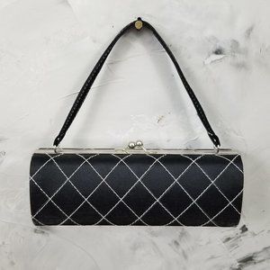 CUTE N CLASSY Small Black & Gold Clutch / Purse